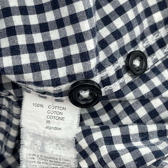 Gap Factory Kids Gingham Button Down Shirt Size M - Picture 6 of 6